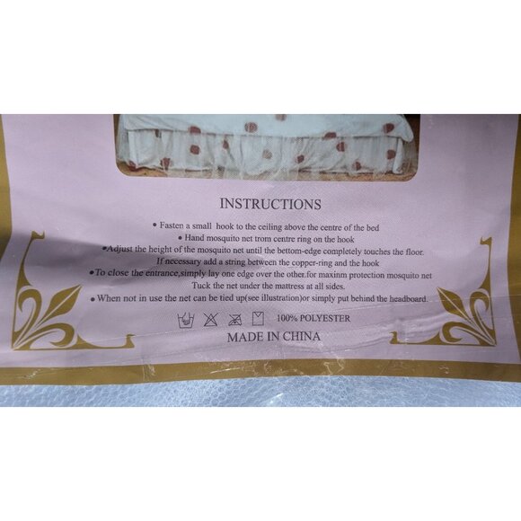 💜NWT White Mosquito Net - Picture 3 of 3